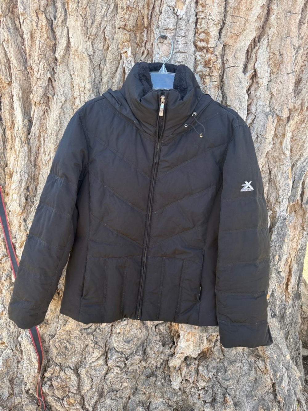 ZEROXPOSUR puffer coat hooded down/feathers